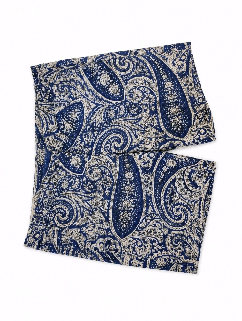 J.Crew Sz 14 Navy Paisley Dress Shorts Beautiful Structured